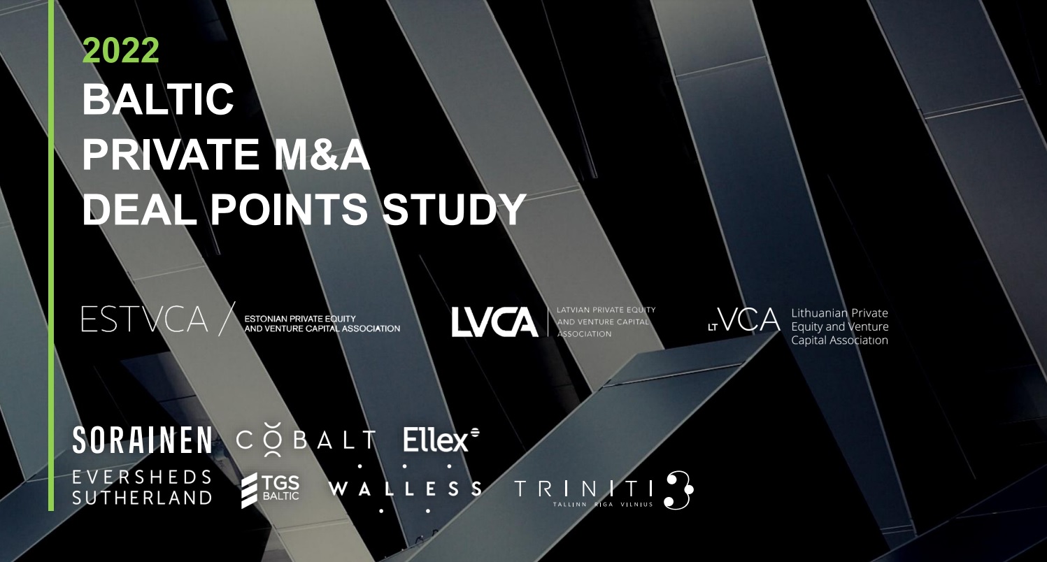 Baltic Private M&A Deal Points Study 2022 is out now Sorainen